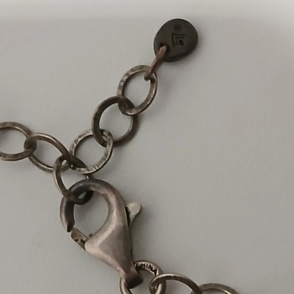 Collar reversible colgante de resina de bambú Silpada plata de ley 925 sin pulir Foto 4 de 4