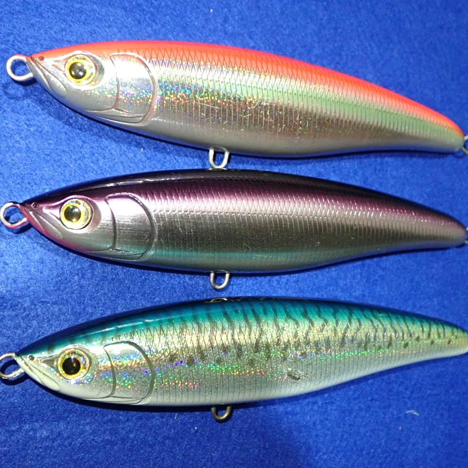 Lápiz de buceo JDM MARIA JAPAN Topwater Lure CARGADO 180-75 X 3 Yellowtail Tuna GT Foto 3 de 4