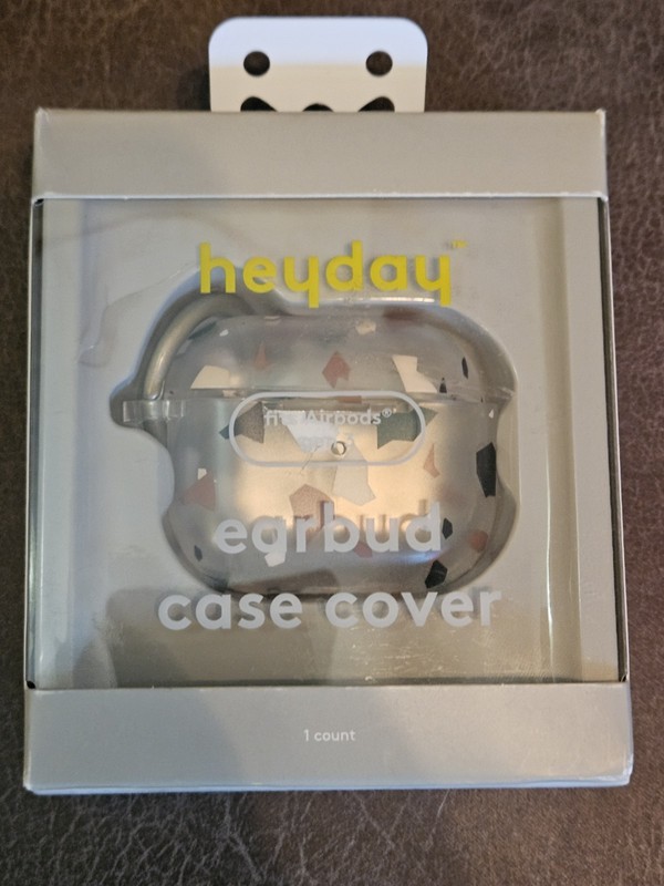 heyday Apple AirPods Gen 3 Hardshell Earbud Case Cover with Clip - Terrazzo