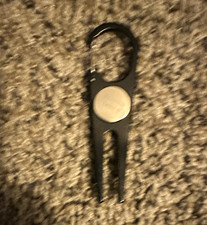 Raising Cane's Metal Carabiner Key Chain Black/Silver Solid Logo
