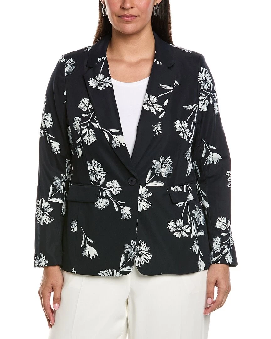Tahari Asl Plus Sateen Blazer Women's