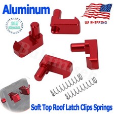 Aluminum Soft Top Roof Latch Clips W Springs For Geo Tracker Suzuki Sidekick Aluminum Soft Top Roof Latch Clips W Springs For Geo Tracker Suzuki Sidekick
