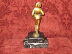 1920s or 30s bronze "Mandolin" statue possibly by the J. B. Hirsch Foundry — photo 3