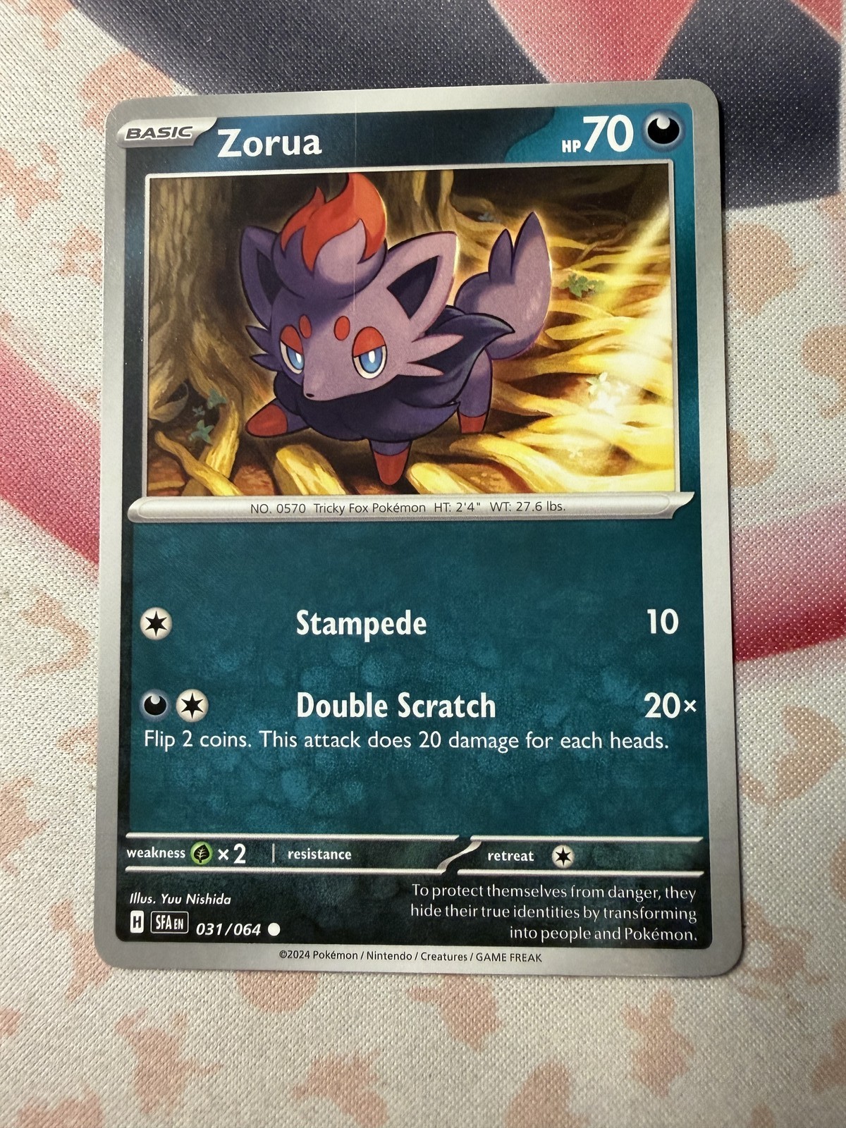 Zorua - Common SV: Shrouded Fable 031/064 NM English