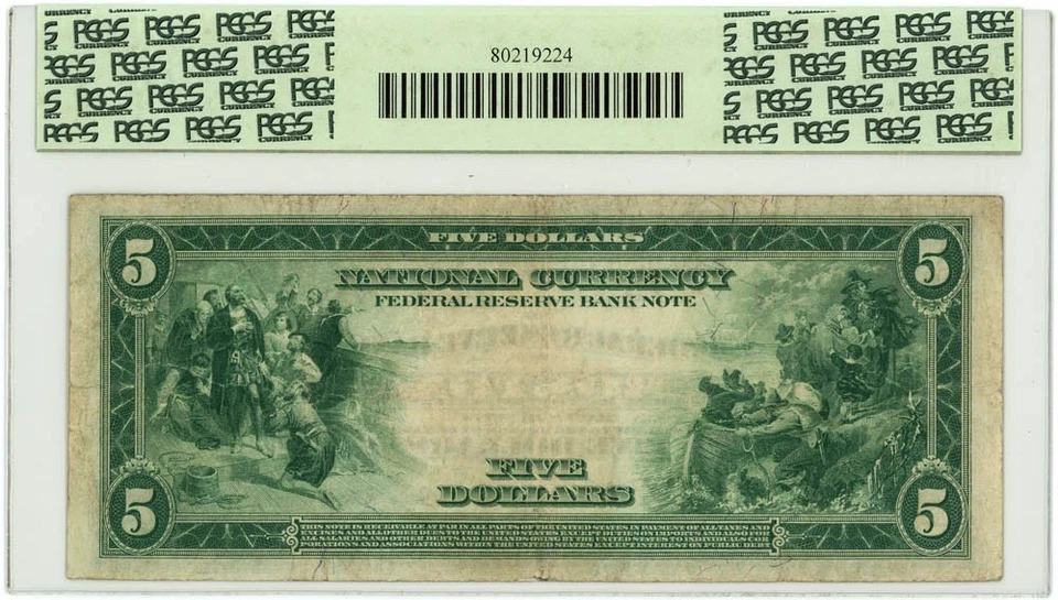 FR.781 $5 1918 Federal Reserve Bank Note Boston F15 PCGS Currency 950750-108 - Image 2 of 3