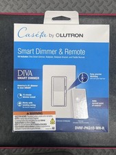 Lutron Diva Smart 150W LED Dimmer and remote  Switch - White (DVRF-PKG1D-WH-R)