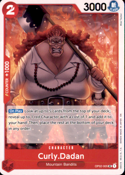 Curly.Dadan UC Paramount War OP02-005 NM 2023