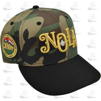 New Era New Orleans Baby Cakes Guerrilla Black Green 59Fifty 5950 Patch Fitted