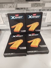 4 boxes Zuru X-Shot X Shot Pro, 1 Half Clip And 1 Full Clip. Clips Only . New