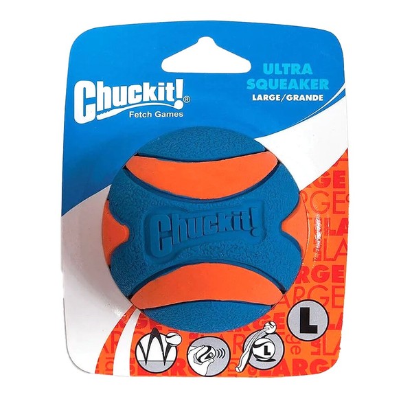 Chuckit! Ultra Squeaker Ball - Verschiedene GrößEn - Ball Zum Werfen FüR Hunde-image