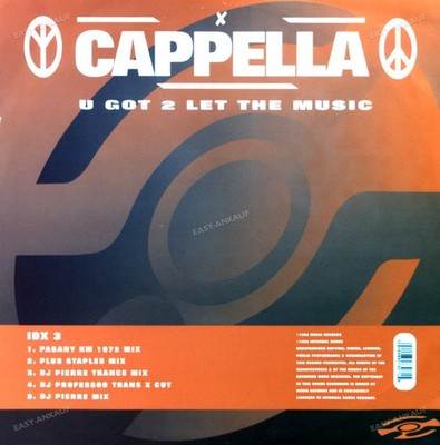 Cappella - U Got 2 Let The Music Maxi (VG) ..