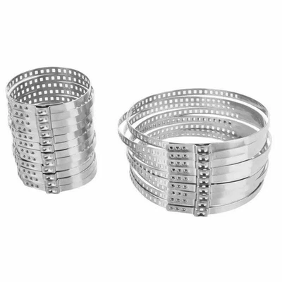 Edelstahl Schellen für Achsmanschetten 24 Stk. (12xGroß, 12xKlein) 8mm Rostfrei