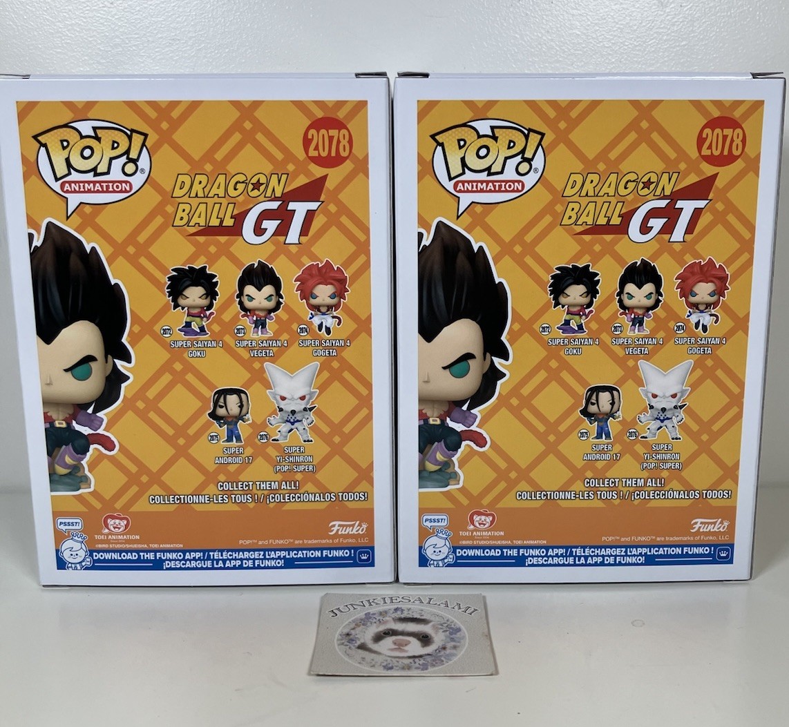 Dragon Ball GT #2078 Super Saiyan 4 Vegeta SS4 Funko Pop! Glow