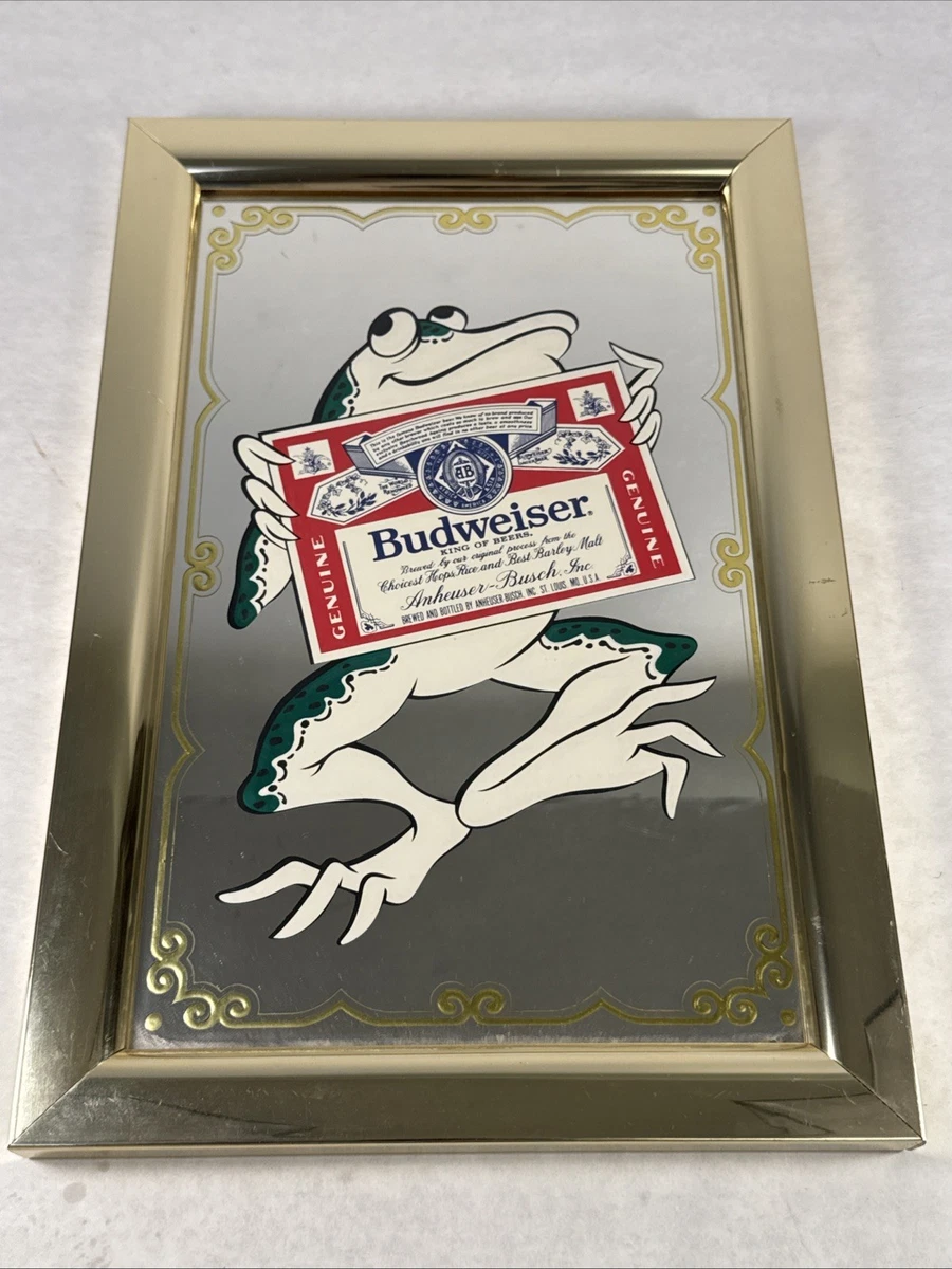 Anheuser Busch Mirror In Collectible Budweiser Signs & Tins for