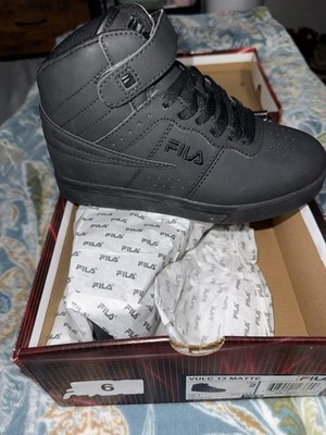 FILA Vulc 13 Matte Boys High Top Sneakers Black US Size 2