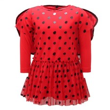 8746AD abito bimba girl STELLA McCARTNEY KIDS red lady bug dress kids
