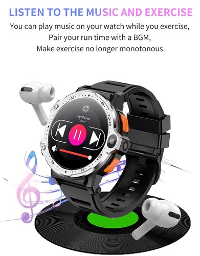 4G SMART WATCH 64GB 1.54” Screen Android OS V8.1. 200W+800W HD Dual Camera, GPS - Picture 5 of 26