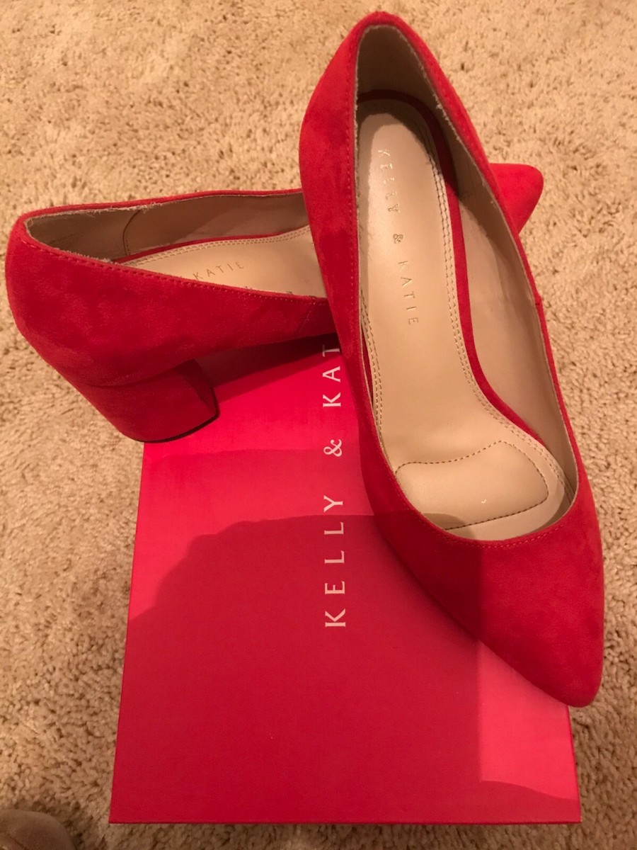 Kelly Katie Rosewell Block Heel Pumps Red us