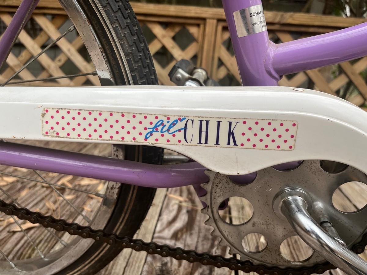 Vintage Girls Schwinn Lil ChikBicycle Polka Dot Banana Seat Japan