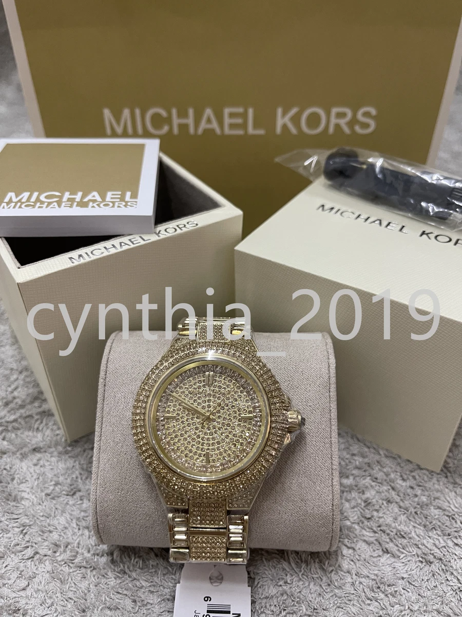 Michael Kors MK5720 Camille Gold Crystal Encrusted Stainless Steel