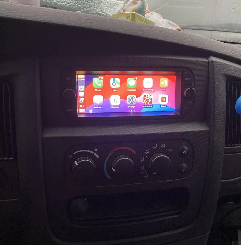 6,8" 32G Carplay Android 14 Autoradio GPS Wifi für Chrysler Jeep Dodge 1998-2010 - Bild 3 von 4