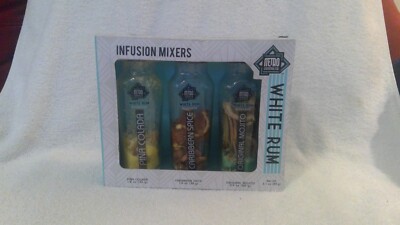 White Rum Infusion Mixers by Metro Cocktail Co. IOB, Never Opened or Used.