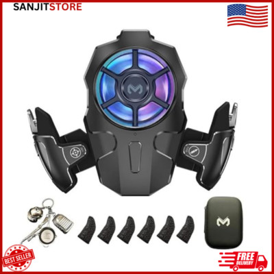 PUBG mobile gaming trigger with cooling fan,40 shots/sec free & fast ship all US