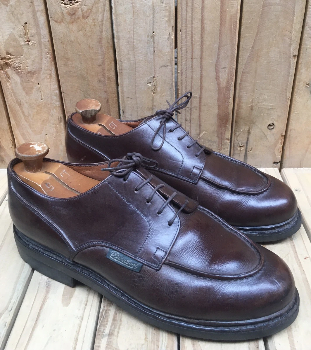Paraboot chambord derby Brown Calf Skin Leather Mens Shoe size Uk