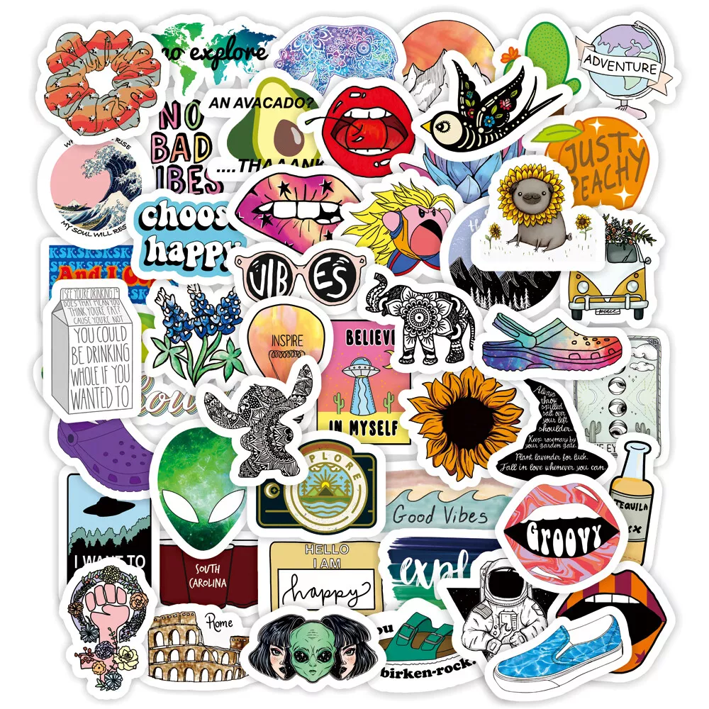 ⭐ 52 Stück Koffer/ Reise/ Urlaub / Hotel Travel Style Stickerbomb -  Aufkleber