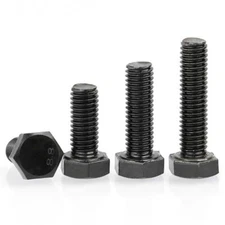 Grade 8.8 Black High-Strength Fully Threaded External Hexagonal Bolts M16-M42