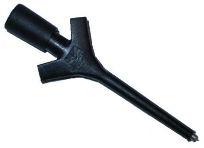 10x HIRSCHMANN Klemmprüfspitze Micro Kleps 3ST schwarz inkl. Messleitungen - NEU