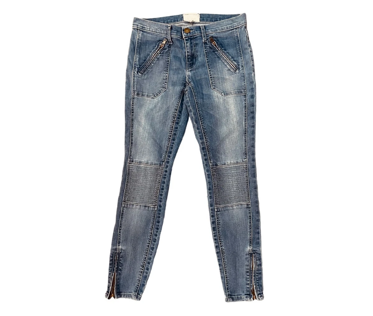 Moto zipper sale jeans