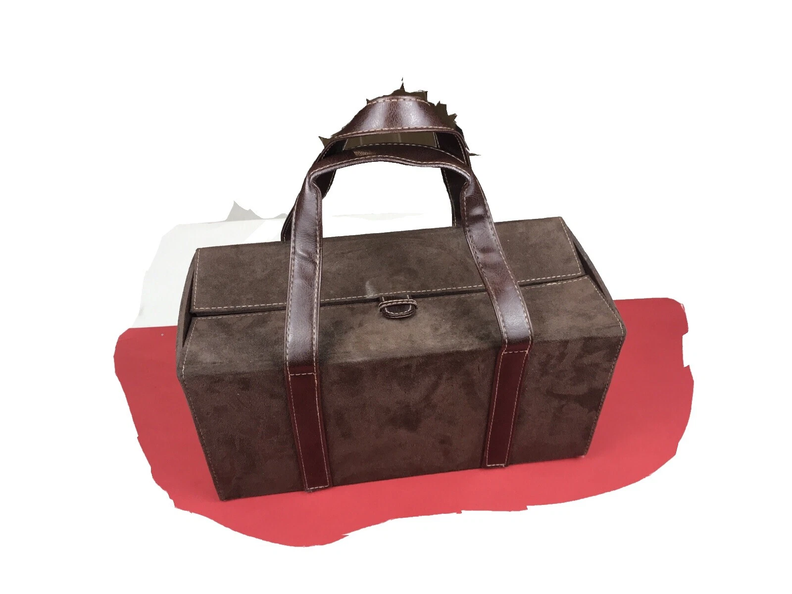 Caixa de Camurça Vintage Sacolas, Bolsas e Estojos