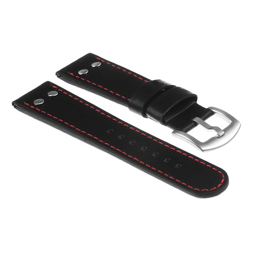 DASSARI Pilot Aviator Quick Release Leather Watch Band Strap w/ Rivets - Picture 14 of 25