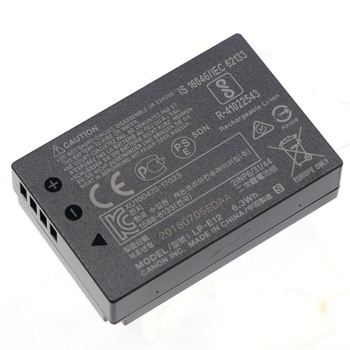 For Canon LP-E12 Battery PowerShot SX70HS EOS M M2 M10 M50 M100 100D - Picture 3 of 4