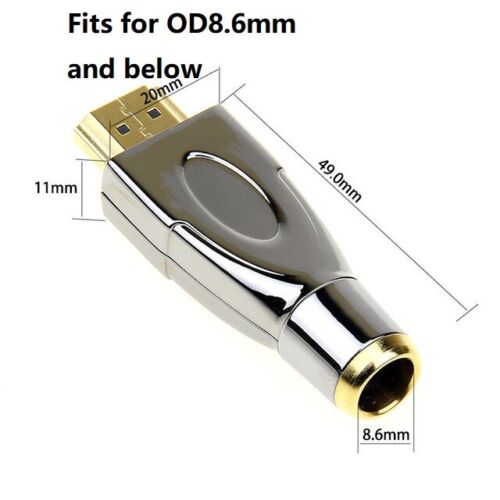HDMI 2.0 4K 60HZ Connector Zinc Alloy Shell Housing DIY Solder HDMI Cable Plug - Picture 6 of 13