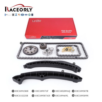 RACEORLY Timing Chain Kit For VW AUDI SKODA SEAT 1.4 TSI EA111 CAV CTH