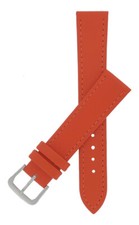 Orange TA Calf Grain Leather Watch Strap 10mm to 24mm With FREE Fitting Pins