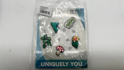 CROCS JIBBITZ EXPLORE 5 PACK IVY MOUNTAIN SUN MUSHROOM SHOE CHARMS BRAND NEW