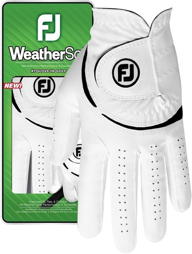 Ladies Footjoy Weathersof White All Weather Golf Glove S, M, M/L, L Flex Comfort