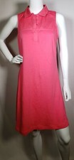 Liz Claiborne Womens Sleeveless Collared Buttoned Pink Dress Size Extra Small
