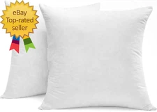 Luxury Goose down Feather Pillow Inserts  20X20In Double Layered Down Proof