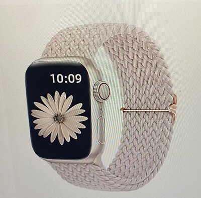 Nylon Sport  Armband für Apple Watch Series 2 3 4 5 6 7 8 9   38 mm Creme Beige