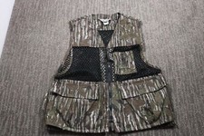 Vintage Realtree Camo Hunting Shooting Vest Game Pouch Outdoor USA Made Men's L