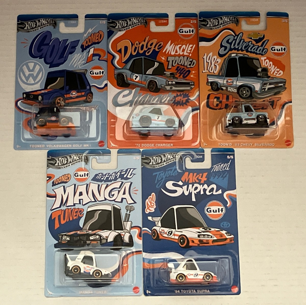 コンプリート　5台セット　ホットウィール　ガルフ　GULF Hot Wheels ホットウィール/テーマオートモーティブ アソート