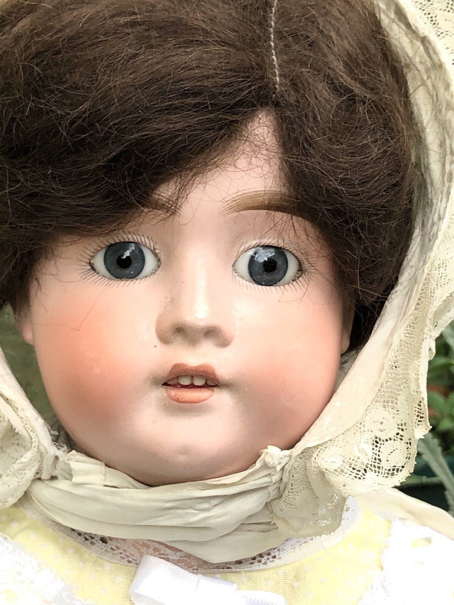 Antique Bisque Head Doll 24