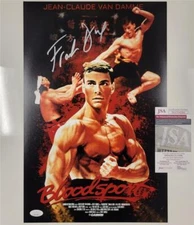 Frank Dux signed Bloodsport 11x17 movie poster photo #1 autograph ~ JSA Wit. COA