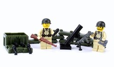 Battle Brick US Army WW2 Mortar team made with real LEGO  minifigs
