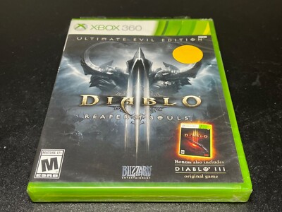 Diablo III 3 Reaper of Souls -- Ultimate Evil Edition XBOX 360 Sealed w/ rip