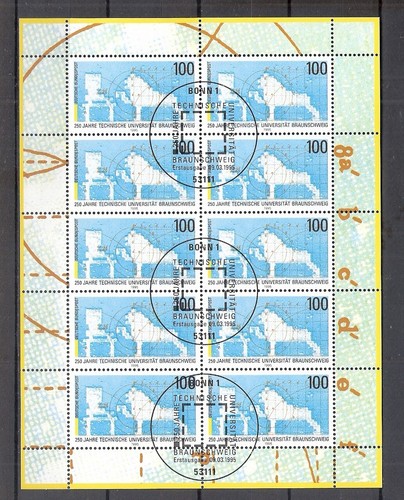 BRD 1783 1995 Bogen gestempelt Digitalisierter Berglöwe